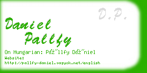 daniel pallfy business card